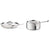 All-Clad Stainless Steel 12-inch Frying Pan, Silver & All-Clad Stainless Steel Sauce Pan, 3qt. Silver