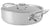 Mauviel M'Urban 24cm/9.5" lid Cast SS Handle Tri-Ply rondeau, brushed stainless steel