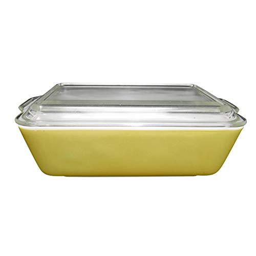 Vintage Pyrex 503 1 1/2 Quart Yellow Fridgie Refrigerator Dish