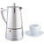 Cuisinox Stainless Steel 6-Cup Moka Pot Espresso Coffee Maker and 6 Roma Espresso Cups, 7-Piece Set