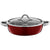 Silit Vitaliano Rosso Sauté Pan with Glass Lid Diameter 28 cm Silargan Functional Ceramic High Rim Suitable for Induction Cookers, dark red, 28 centimeters