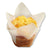 Hoffmaster 611100 Tulip Cup Cupcake Wrapper/Baking Cup, 2" Diameter x 3-1/2" Height, Small, White (10 Packs of 250)