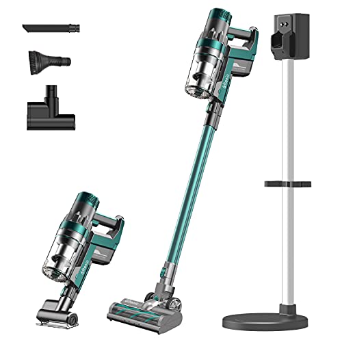 Ultenic U11 Cordless Vacuum Cleaner, 4 in 1 Stick Vacuum with Self-Stand Station - 260W 25Kpa Strong Suction, up to 55Mins Runtime, LED Touch Screen, Fast Charge for Pet Hair, Carpet, Car, Hard Floor