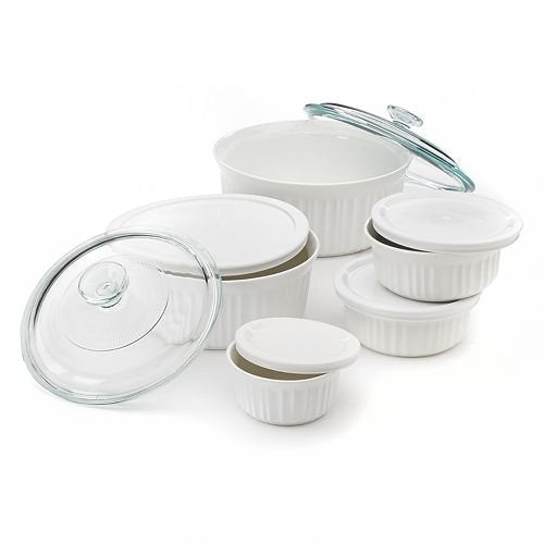 CorningWare 11-Piece French White Bakeware and Serveware Set