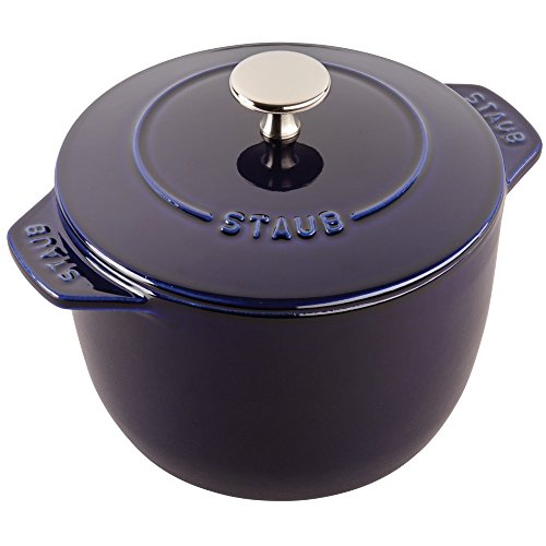 Staub Cast Iron 1.5-qt Petite French Oven - Dark Blue, Made in France