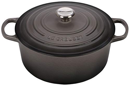 Le Creuset Enameled Cast Iron Signature Round Dutch Oven, 5.5 qt., Oyster