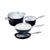 Scanpan Professional 7-Piece Cookware Set, Black
