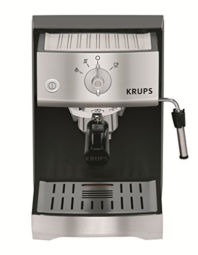 KRUPS XP5220 Pump Espresso Machine with KRUPS Precise Tamp Technology and Stainless Steel Control Panel, Black