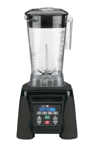 Waring Commercial MX1300XTX 3.5 HP Blender with 4 recipe programable LCD Display and a 64 oz. BPA Free Copolyester Container, 120V, 5-15 Phase Plug
