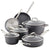 Anolon Accolade Hard-Anodized Pots and Pans Set/Cookware Set, 10-Piece, Moonstone