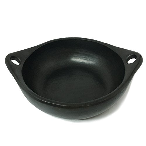 Ancient Cookware, Round Unlidded Chamba Clay Pot, Medium, 3 Quarts