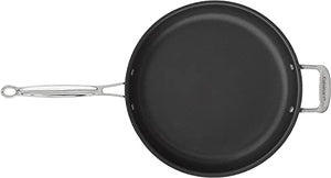 Cuisinart Chef's Classic Nonstick Hard-Anodized 12-Inch Open Skillet with Helper Handle, Black
