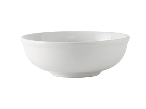 Tuxton BPB-3503 Vitrified China Menudo/Salad Bowl, 35 oz, Porcelain White (Pack of 12),