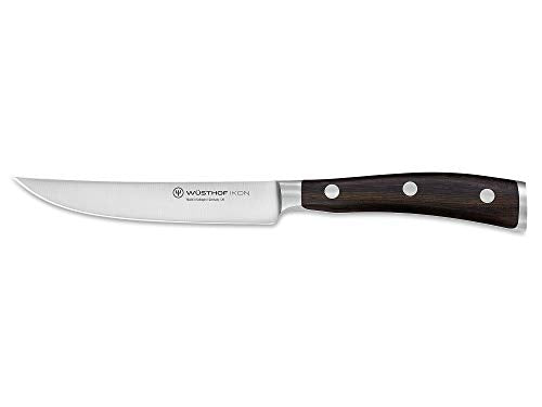 Wusthof IKON Steak Knife, 4.5", Brown