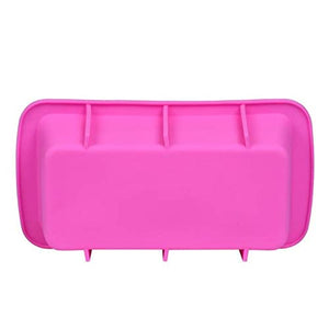 CVLLXS Pink Silicone Bread Cake Does Not Stick to Baked Rectangular Cake