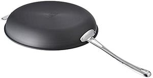 Cuisinart Contour Hard Anodized 12-Inch Open Skillet with Helper Handle,Black