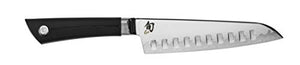 Shun Cutlery Sora 5-Piece Block Set, Kitchen Knife and Knife Block Set, Includes 6” Utility Knife, 9” Bread Knife, 7” Santoku Knife & Knife Block, Handcrafted Japanese Kitchen Knives