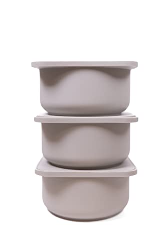 Set of 6 babadoh pizza dough containers and lids (dough)