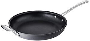 Cuisinart Contour Hard Anodized 12-Inch Open Skillet with Helper Handle,Black