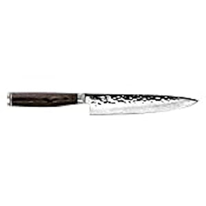 Shun Cutlery Premier 5-Piece Starter Block Set, Kitchen Knife, Knife Block Set, Includes 8” Chef's Knife, 4” Paring Knife, 5.6” Utility Knife, & Honing Steel, Handcrafted Japanese Kitchen Knives