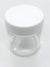 Child Resistant 3oz Glass Jars - 100 Pack! (CLRJARWHTCAP)