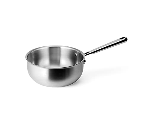  Misen 2 QT Stainless Steel Saucier Pan with Lid - 5