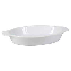 BIA Cordon Bleu Au Gratin Porcelain Baking Dish, Large, White