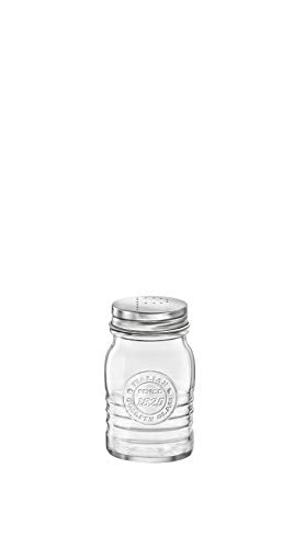 Bormioli Rocco Officina1825 Jar with Pepper Top, Set of 12, 9 oz, Clear