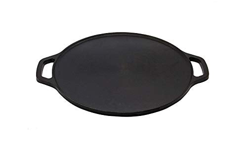 Embassy Cast Iron Flat Dosa/Roti Tawa/Griddle, Pre-Seasoned Cookware, 12 Inches / 30 Cms