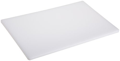 Plastic Cutting Board 12x18 1" Thick White, NSF Approved Commercial Use