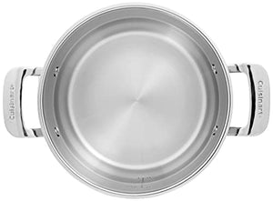 Cuisinart Contour Stainless 5-Quart Dutch Oven with Glass Cover