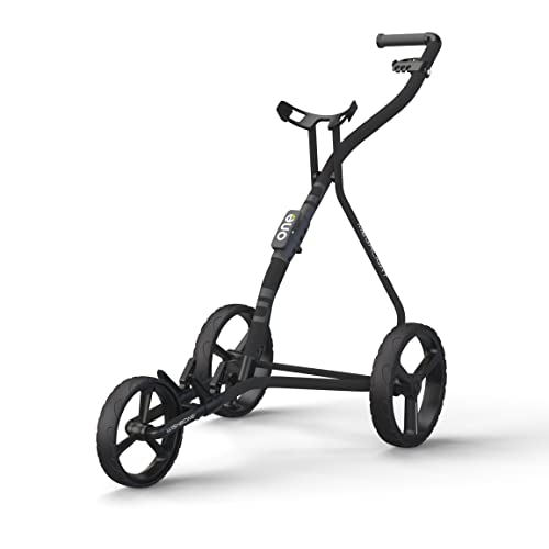Golf Trolley - 3 Wheels Push-Pull Golf Cart , Black