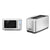 Breville BMO870BSS1BUC1 Combi Wave 3 in 1, Brushed Stainless Steel & BTA830XL Die-Cast Smart Toaster 4-Slice Long Slot Toaster, Brushed Stainless Steel