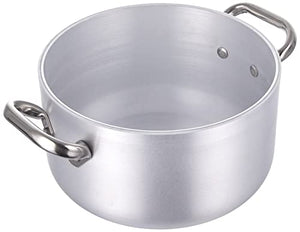 Pentole Agnelli Aluminium Professional Deep Radiant Cylindrical Saucepot with Two Steel Handles, 3.49 Litre