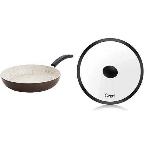 10" Stone Earth Frying Pan and Lid Set by Ozeri, with 100% APEO & PFOA-Free Stone-Derived Non-Stick Coating from Germany