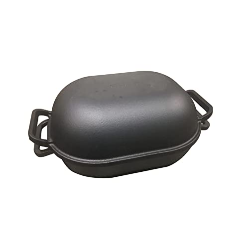 Cuisiland Large Heavy Duty Cast Iron Bread & Loaf Pan - A perfect way Black