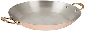 Mauviel M'Heritage M'150B Copper Round Pan, 12.5" Bronze Handle