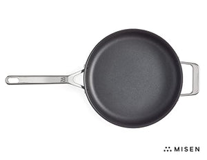 Misen 3 QT Nonstick Sauté Pan with Lid - Deep Frying Pan - Large Nonstick Frying Pan