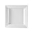 CAC China PNS-9 Princesquare 9-Inch Super White Porcelain Square Plate, Box of 24