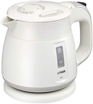 Tiger Thermos Electric Kettle 600ml White Wakuko PCF-G060-W Tiger