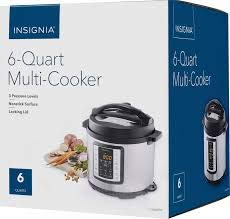 Insignia - 6-Quart Multi-Function Pressure Cooker (NS-MC60SS8) Stainless Steel/Black