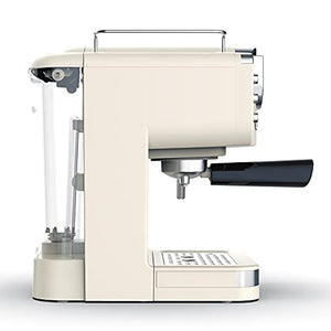 Lafeeca Espresso Machine 19 Bar Fast Heating Cappuccino Coffee Maker with Milk Frother Steam Wand - Beige