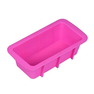 CVLLXS Pink Silicone Bread Cake Does Not Stick to Baked Rectangular Cake