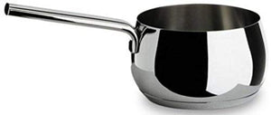 Alessi, "MAMI", Long handled saucepan in 18/10 stainless steel mirror polished,1 qt 23 oz