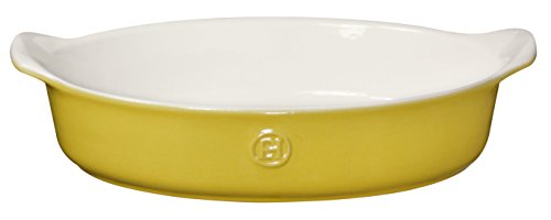 Emile Henry Made In France HR Modern Classics Oval Baker, 14.2 x 9.4", Yellow