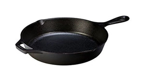 Lodge 6 Quart Enameled Cast Iron Dutch Oven. Deep Teal Enamel Dutch Oven (Product may vary from the image shown) (Lagoon) & L8SK3 10-1/4-Inch Pre-Seasoned Skillet