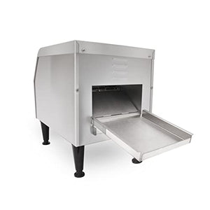 KWS CT-150 Commercial 1300W Electric Stainless Steel Conveyor Toaster for Restaurant and Home Use
