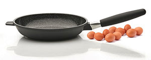 EuroCAST by BergHOFF Chef Set with 3 Lids | Ceramic and Titanium Cooking Surface | Durable, Lightweight Cast Construction | Detachable Handle for Oven Use | Designed in Europe. Made for America