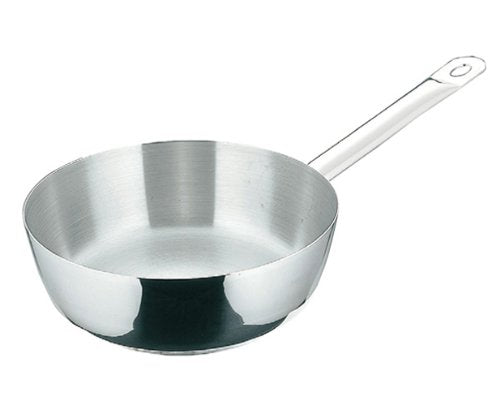 De Buyer Professional 24 cm Stainless Steel Appety Rounded Saute Pan 3462.24N