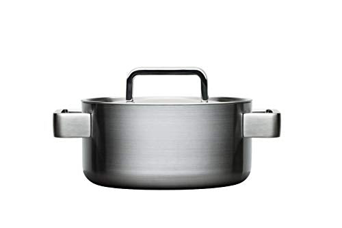 Iittala Tools Casserole Pot with Lid Pot, Polished Stainless Steel, Silver, 2 L, 1010457